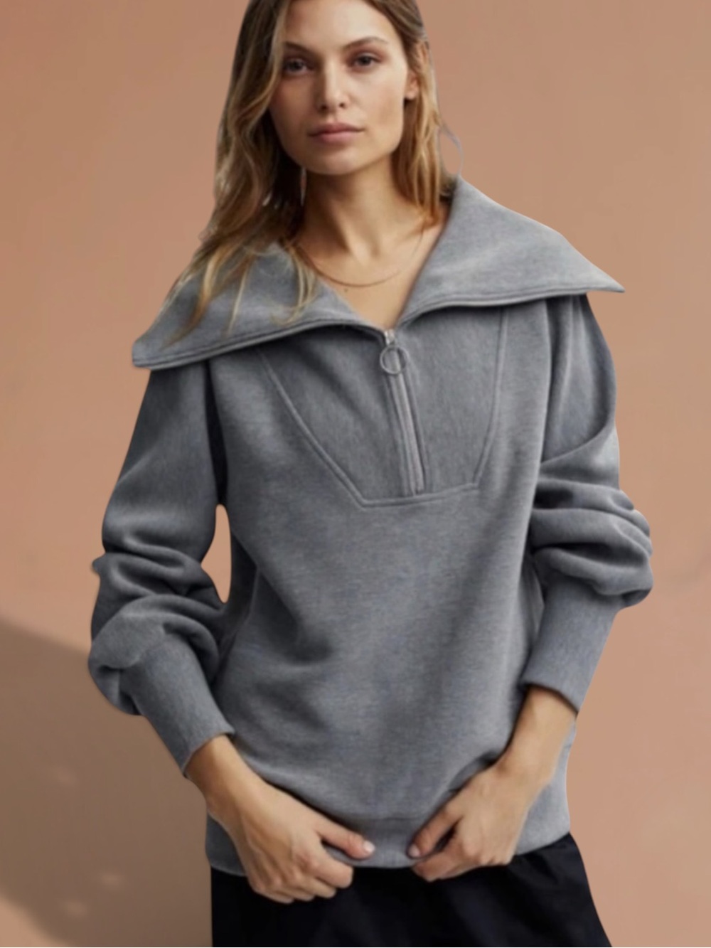 New! VARLEY Vine Ottoman Half Zip
Sweatshirt Size Large
